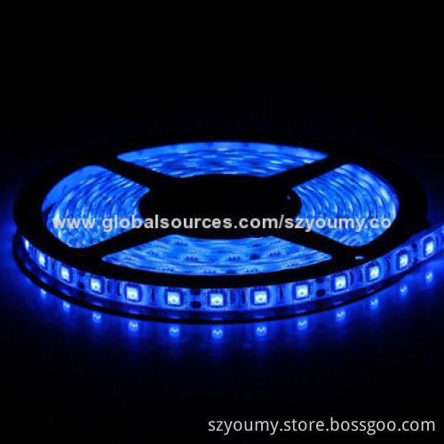 Water-resistant 5m 300-piece 5050 SMD Blue LED Strip Lights
